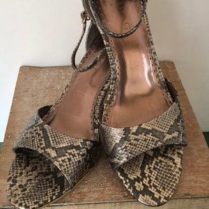 Rampage Phyron Snakeskin Heels